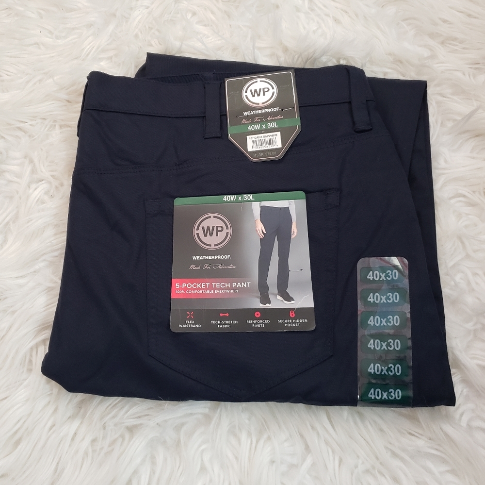 Weatherproof Men's 5 pocket tech pant
